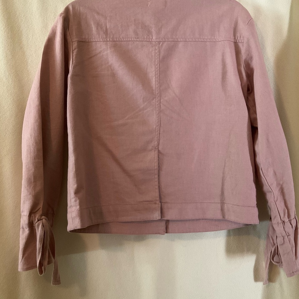 Caslon pink jacket with snap front closure - Picture 2 of 3